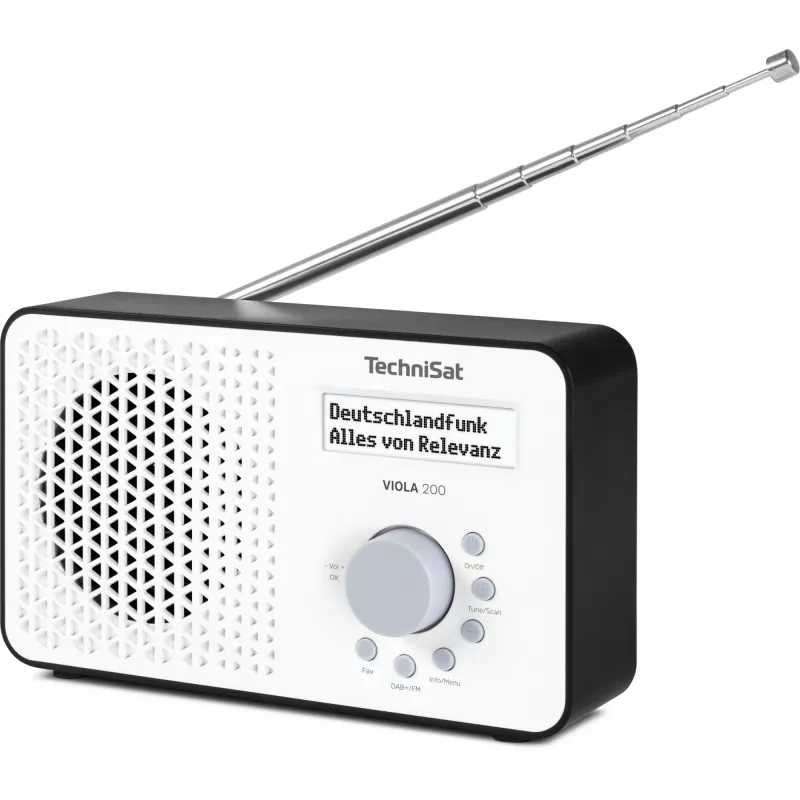 TV uztvērējs TECHNISAT VIOLA 200 balts/melns HD DVB‑S2