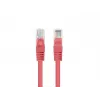 Tīkla kabelis LANBERG PCF6-20CC-0025-R Cat6 U/UTP RJ-45 uz RJ-45 0.25 m Sarkans, CCA, 250 MHz