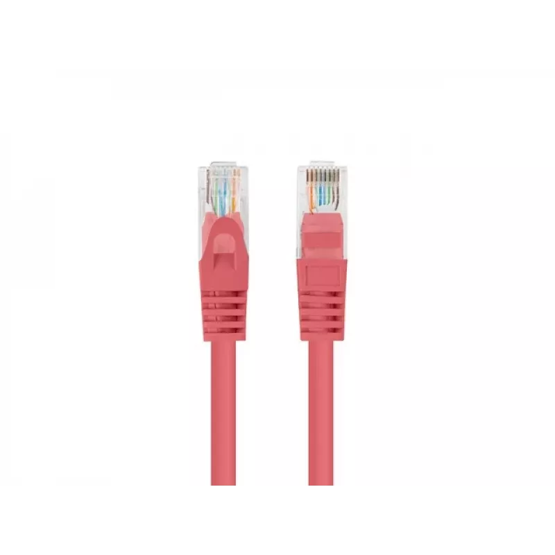 Tīkla kabelis LANBERG PCF6-20CC-0025-R Cat6 U/UTP RJ-45 uz RJ-45 0.25 m Sarkans, CCA, 250 MHz