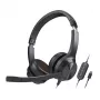 Creative 51EF0980AA000 Chat USB on-ear austiņas ar vadu, stereo, melnas