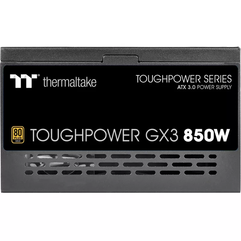 Thermaltake ToughPower GX3 - barošanas bloks (iekšējais) - ATX12V 3.0 - EPS12V - 80 PLUS Gold - AC 100-240 V - 850 W - melns (PS-TPD-0850NNFAGE-3)