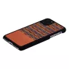 man and wood viedtālruņa maciņš iPhone 11 Pro Max — brūns rūtains, melna apmale