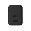Crong sienas lādētājs Ultra Compact GaN 35W PD 3.0 2x USB-C (melns)