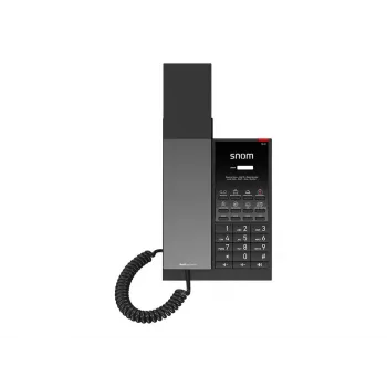 Snom HD350W SIP IP tālrunis, vadu klausule, Gigabit Ethernet, PoE, antibakteriāls, melns