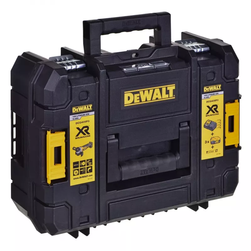DeWALT leņķa slīpmašīna DCG405P3 18V (DCG405P3-QW)