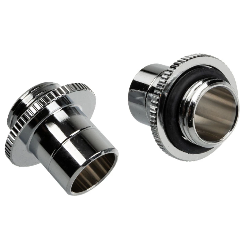 Adapter BitsPower TA-GMALP1622-GS — datora dzesēšanas sistēmas adapteris, sudraba krāsa, 1/4 collu vītne, 2 gab. iepakojumā