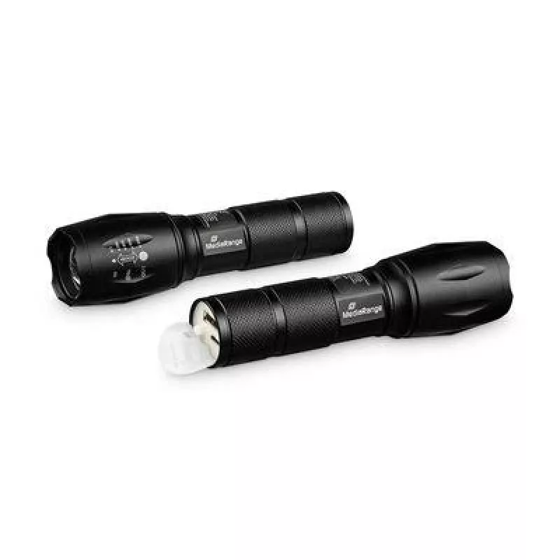 Rokas lukturītis MediaRange MR735 Melns LED 10W USB uzlādējams