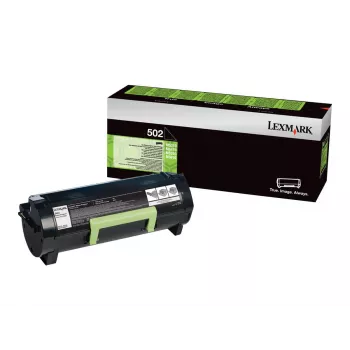 Toner kasetne Lexmark 502 1500 lapas Melna