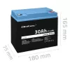 Uzlādējama LiFePO4 baterija QOLTEC 12.8V 30Ah 384Wh ar BMS
