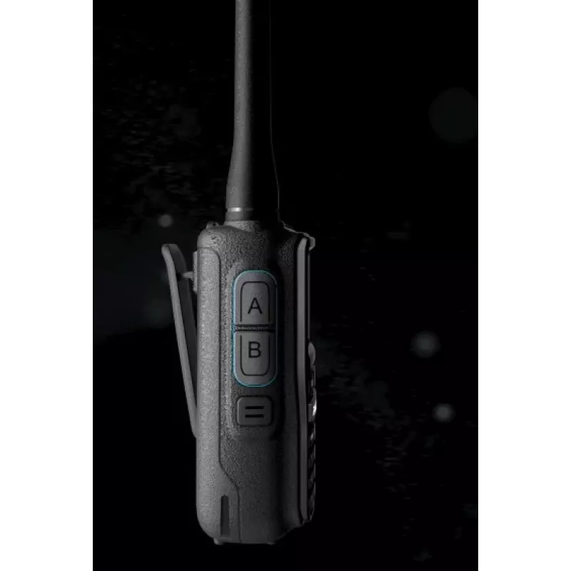 Rokas rācija Baofeng UV-5R EU ar USB-C, Bluetooth, VHF/UHF (136–174 MHz), FM 65–108 MHz, 5 W, 1600 mAh, LCD, LED lukturīti