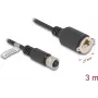 Tīkla kabelis DeLOCK M12 80454 RJ45 Cat5e 3 m melns
