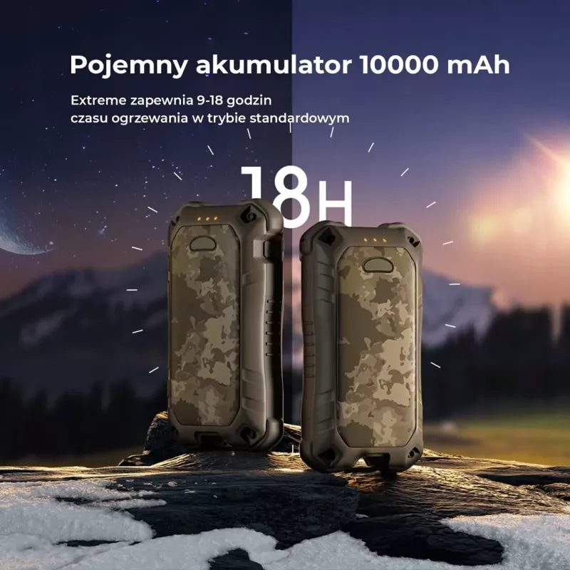 Ocoopa melns UT3201 Ocoopa elektriskais sildītājs