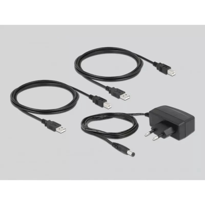 DeLOCK 11494 datora datu slēdzis melns USB Type-A Type-B 0,48 Gbit/s