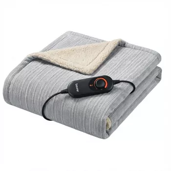 Beurer HD 81 Cord apsildāmā sega, gaiši pelēka