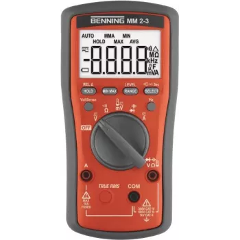 Benning MM 2-3 rokas multimetrs digitālais CAT II 1000 V, CAT III 600 V, CAT IV 300 V Displejs (skaitījumi): 6000 (044693)