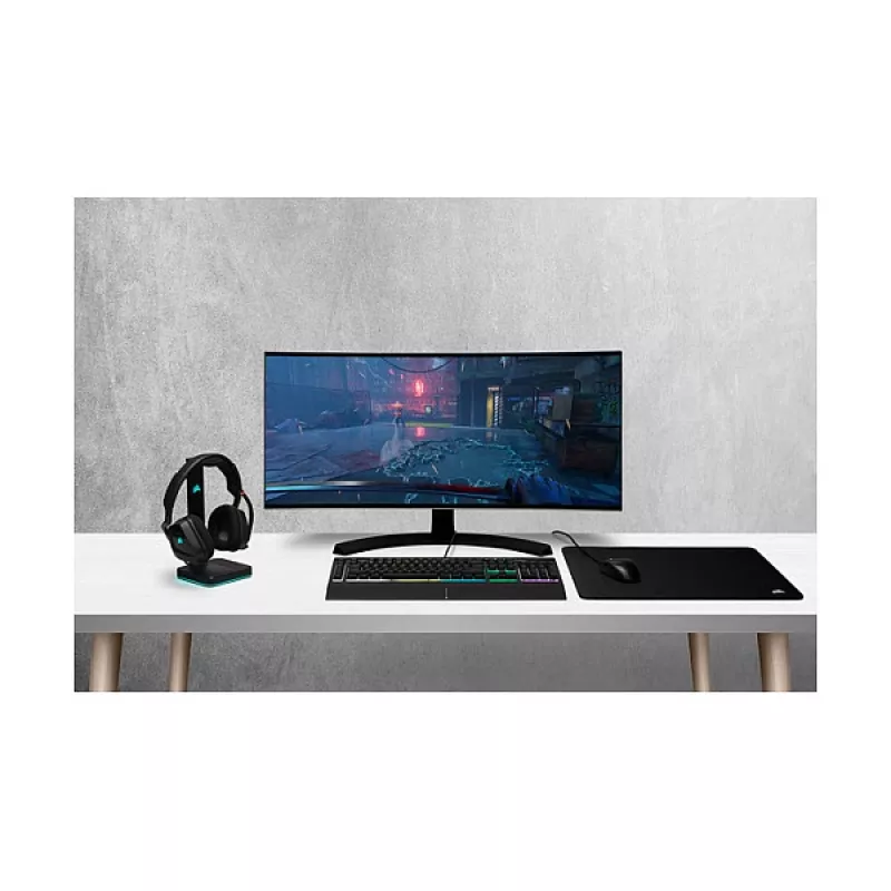 Spēlētāju tastatūra Corsair K55 Pro RGB (melna) FR