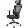 Biroja krēsls Sharkoon OfficePal C10 — melns, ergonomisks dizains, regulējams augstums