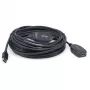 Equip 133347 USB kabelis USB 3.2 Gen 1 (3.1 Gen 1) 10 m USB A Melns