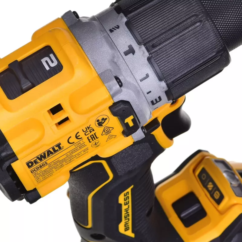 URBIS-SKRŪVGRIEZIS Dewalt DCD805P2T 18V 2X5,0AH BL Tstak