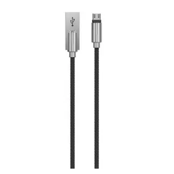 USB uzlādes/datu kabelis Devia Storm Series cinka sakausējums 5V 2.1A 1 m