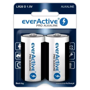 everActive Pro sārma baterijas LR20 D - blisteris, 2 gab.