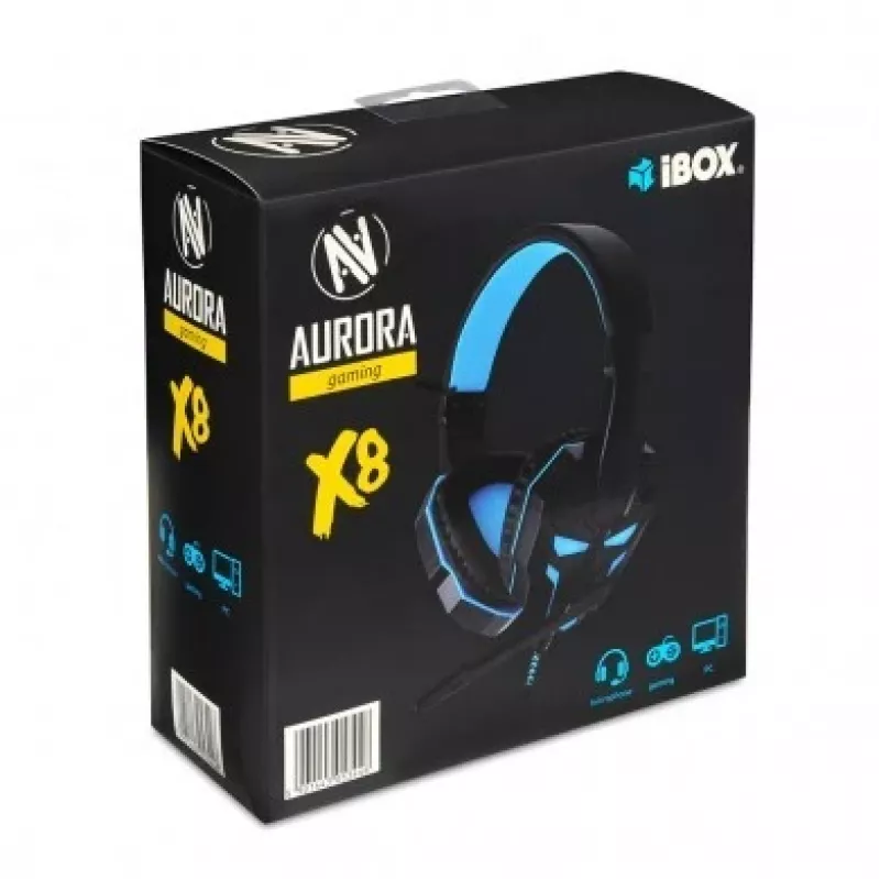 IBOX X8 GAMING SHPIX8MV Austiņas (melna) (SHPIX8MV)