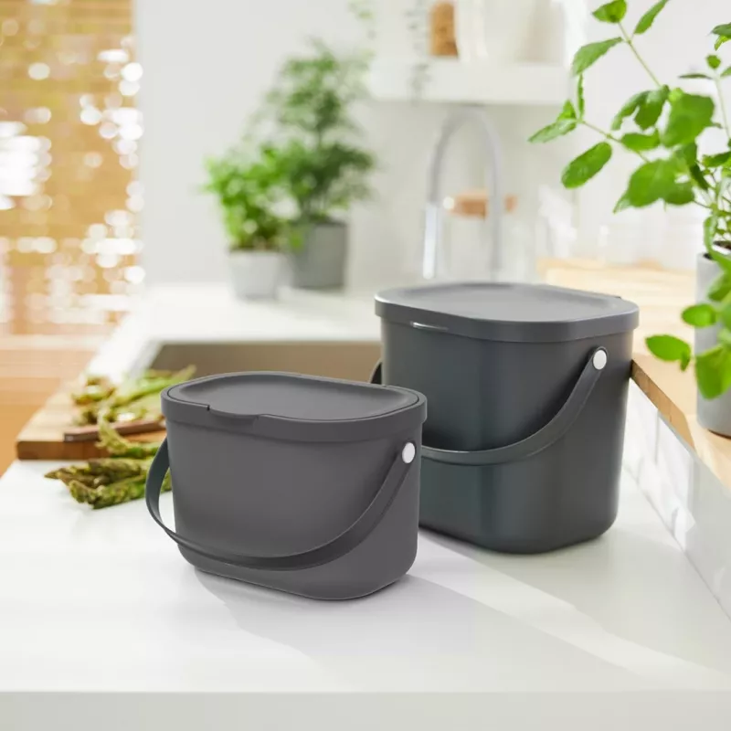 ROTHO Albula Anthracite - atkritumu šķirošanas tvertne - 3,2l
