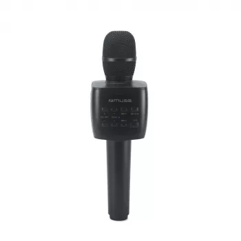 Rokas bezvadu Bluetooth karaoke mikrofons muse M-508 KA — uzlādējams, iebūvētas vadības ierīces, atbalss un skaļums