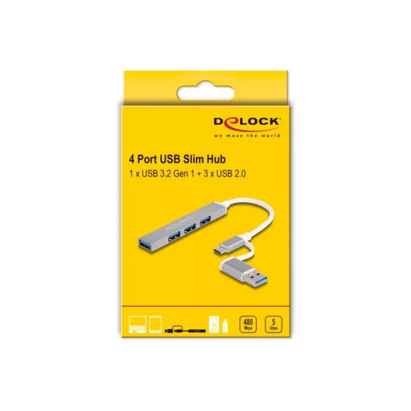 Delock 64214 Produkts Sudraba
