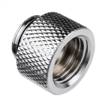 Armatūra Alphacool 17218 misiņa hromēta 9,75 mm dziļums 1,8 cm diametrs