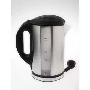 Adler AD 1216 elektriskā tējkanna 1,7 L Melna,Sudraba 2200 W