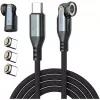 USB-C kabelis 4smarts GravityCord 240W 1,8 m – USB-C uz USB-C augstas jaudas uzlādei un datiem