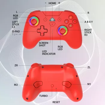 Subsonic bezvadu LED kontrolieris sarkans Switch