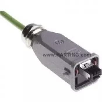 Harting Han® 3 A RJ45 savienotāja spraudnis, taisns Pols: 4 Han® 3 A RJ45 pelēks 09 45 115 1100 1 gab. (09 45 115 1100)