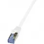 Tīkla kabelis LogiLink 10m Cat.6A RJ-45 S/FTP Balts