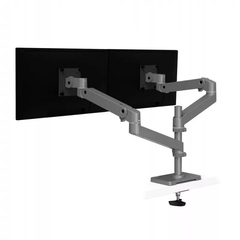 Ergotron LX Pro - Montāžas komplekts (divu roku) - 2 LCD displejiem - perforētas plāksnes montāža - Alumīnijs - Tumši pelēks - Ekrāna izmērs: līdz 61 cm (līdz 24 collām)