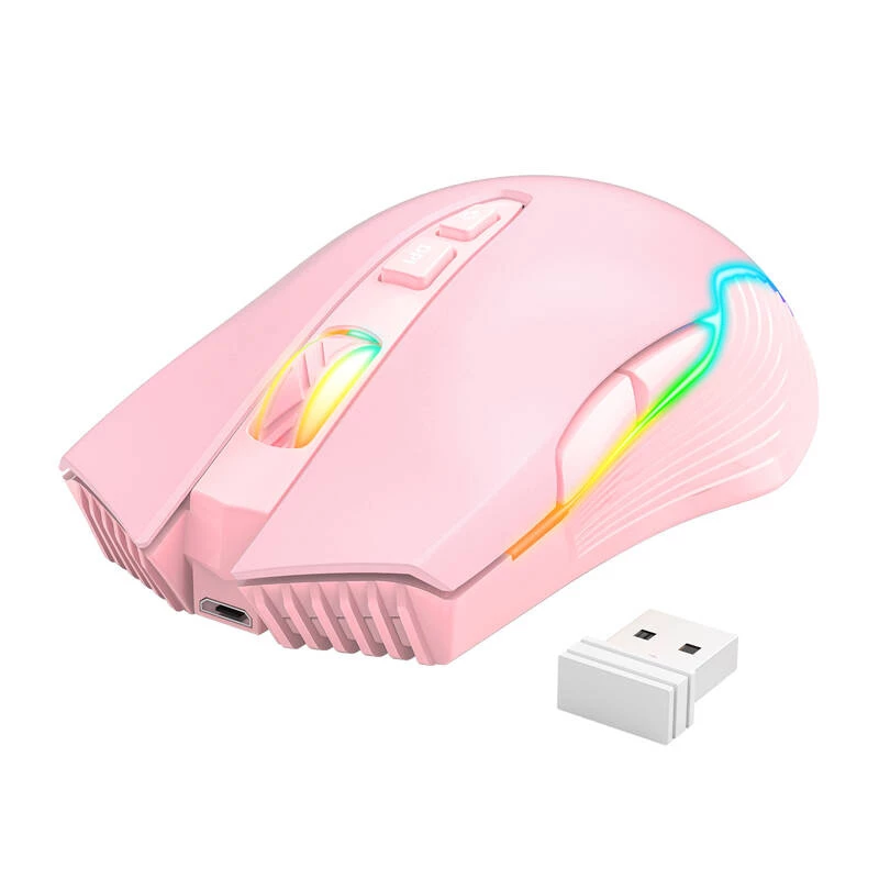Spēļu pele Onikuma CW905 rozā 2,4G bezvadu