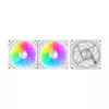 Dzesēšanas ventilatori Darkflash Gauss G24 3-in-1 Balti 120mm — komplektā 3, 120 mm