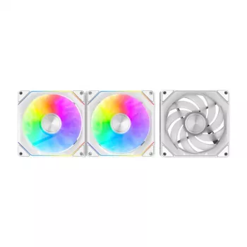 Dzesēšanas ventilatori Darkflash Gauss G24 3-in-1 Balti 120mm — komplektā 3, 120 mm