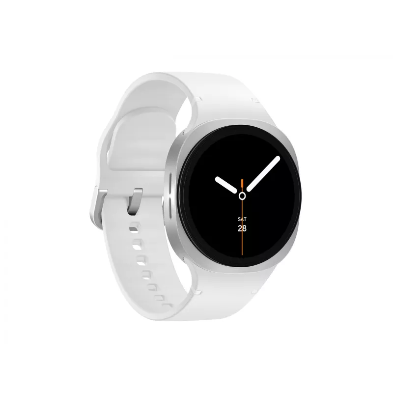Samsung Galaxy Watch 8 3,3 cm (1,3 collu) AMOLED 40 mm Digitāls 438 x 438 pikseļi Skārienekrāns 4G Sudrabs Wi-Fi GPS (satelīts)