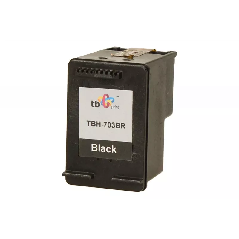Print, Cartucce, Ink HP DJ D730/F735 Melns pārstrādāta TBH-703BR (HP Nr. 703 CD887AE)