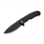 CIVIVI Praxis nazis 9Cr18MoV Micarta pilnīgi melns