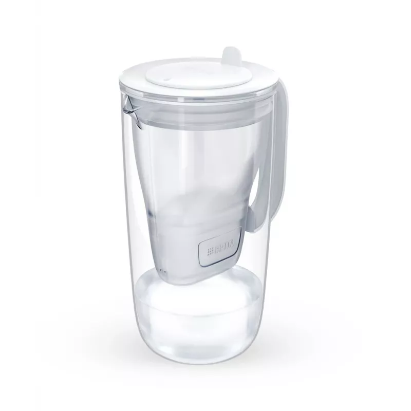 Ūdens filtrēšanas krūze BRITA Glass+1 Maxtra Pro pelēka, 2,4 L kopējā / 1,5 L filtrētā, Maxtra Pro PP filtrs