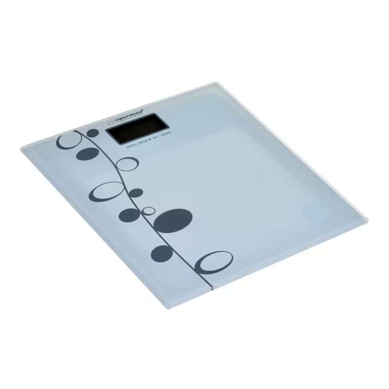 Personīgie vannasistabas svari Esperanza Zumba EBS005 - elektroniski, 180 kg, balts stikls