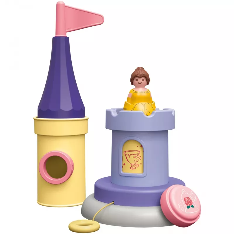 PLAYMOBIL JUNIOR & Disney: Belles rotaļu tornis ar skaņu | Rotaļu komplekts maziem bērniem 1–3 gadi