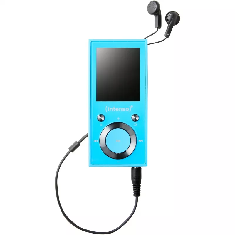 MP3 atskaņotājs INTENSO Video Scooter BT — 16 GB, LCD displejs, MicroSD saderīgs, Zils