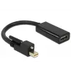 Video kabeļa adapteris DeLOCK 62640 Mini DisplayPort uz HDMI 0,25m melns
