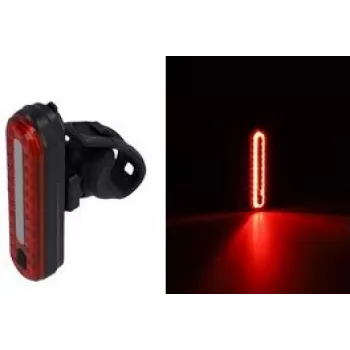 Velosipēda baterijas LED bremžu lukturis FISCHER modelis 50641 ar 50 LED, ar baterijām darbināms aizmugures drošības lukturis