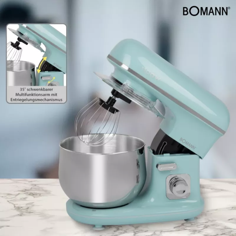 Bomann KM 6030 CB virtuves kombains 1100 W 5 L piparmētru krāsa