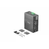 TP-Link IES206GPP tīkla komutators pārvaldāms Gigabit Ethernet (10/100/1000) Power over Ethernet (PoE) melns